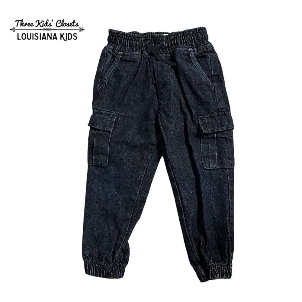 Kite 3Y Dark Wash Denim Cargo Pants Jeans